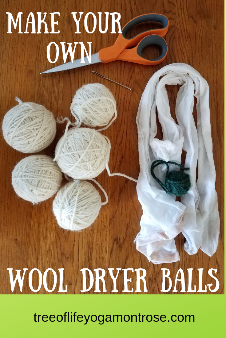 make your own dryer balls